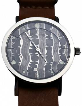 Unique damascus watch