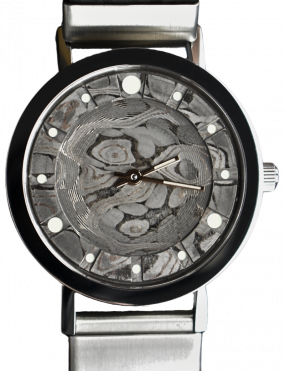 Unique damascus watch