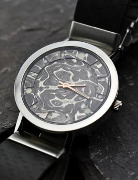 Unique damascus watch