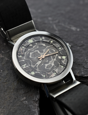 Unique damascus watch